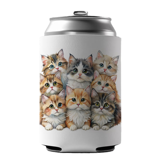 Sweet Ragamuffin Cats Can Cooler Beer Soda Drink Insulated Holder Sleeve Hugger
