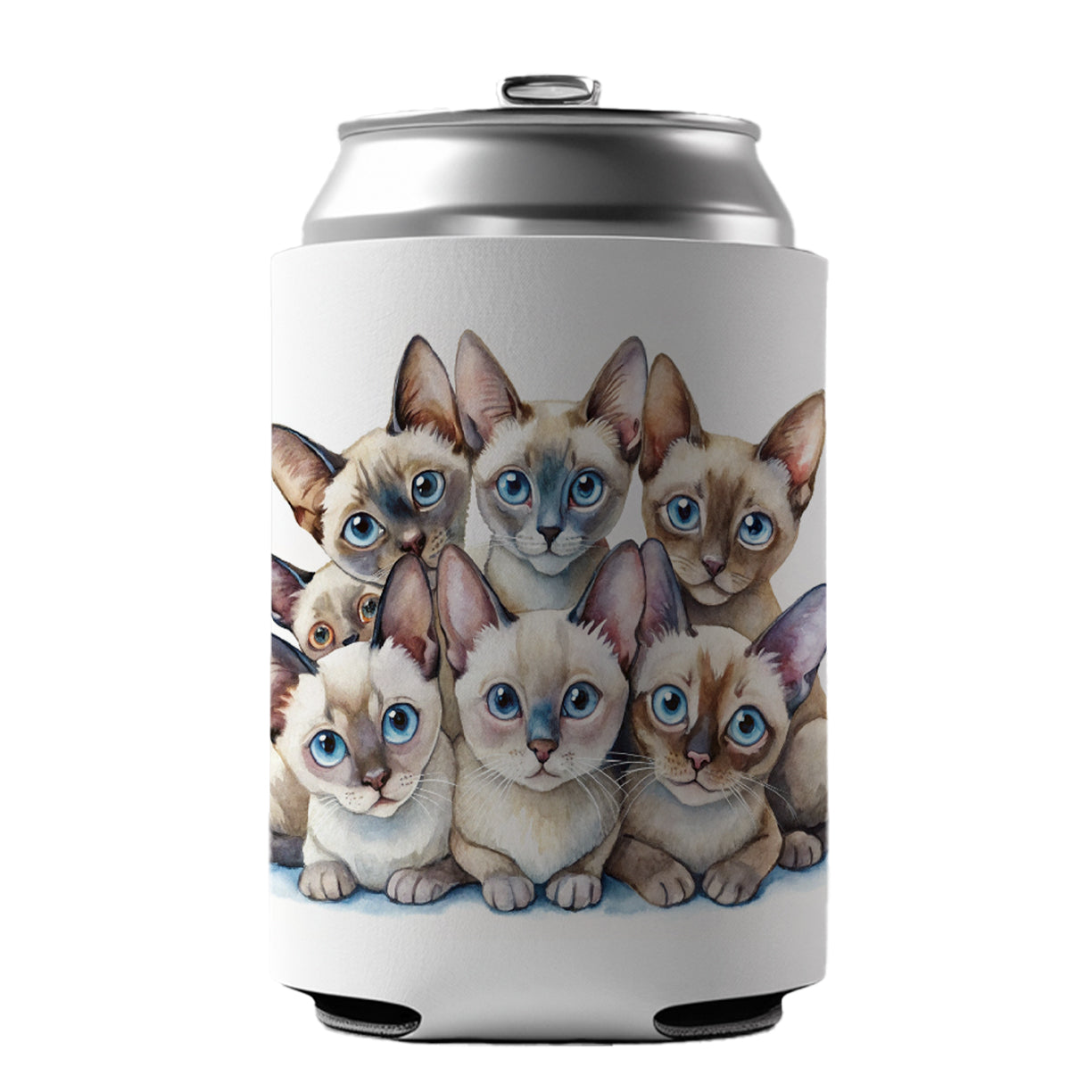 Sweet Tonkinese Cats Can Cooler Beer Soda Drink Insulated Holder Sleeve Hugger