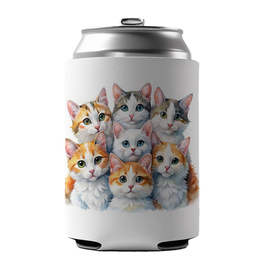 Sweet Turkish Van Cats Can Cooler Beer Soda Drink Insulated Holder Sleeve Hugger