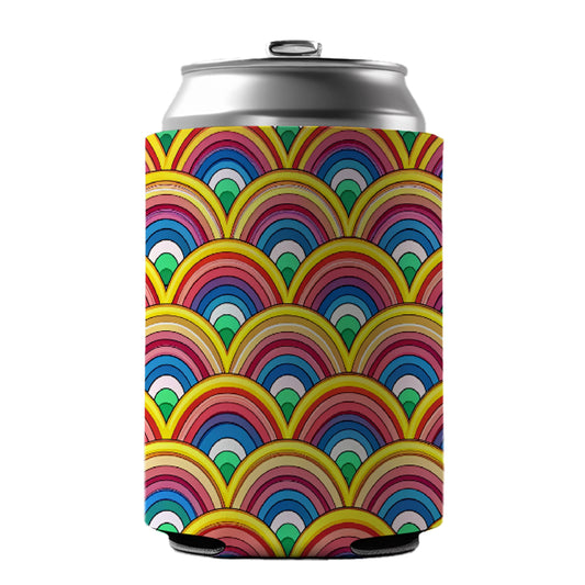 Bohemian Rainbow Pattern Can Cooler Beer Soda Drink Insulated Holder Sleeve Hugger