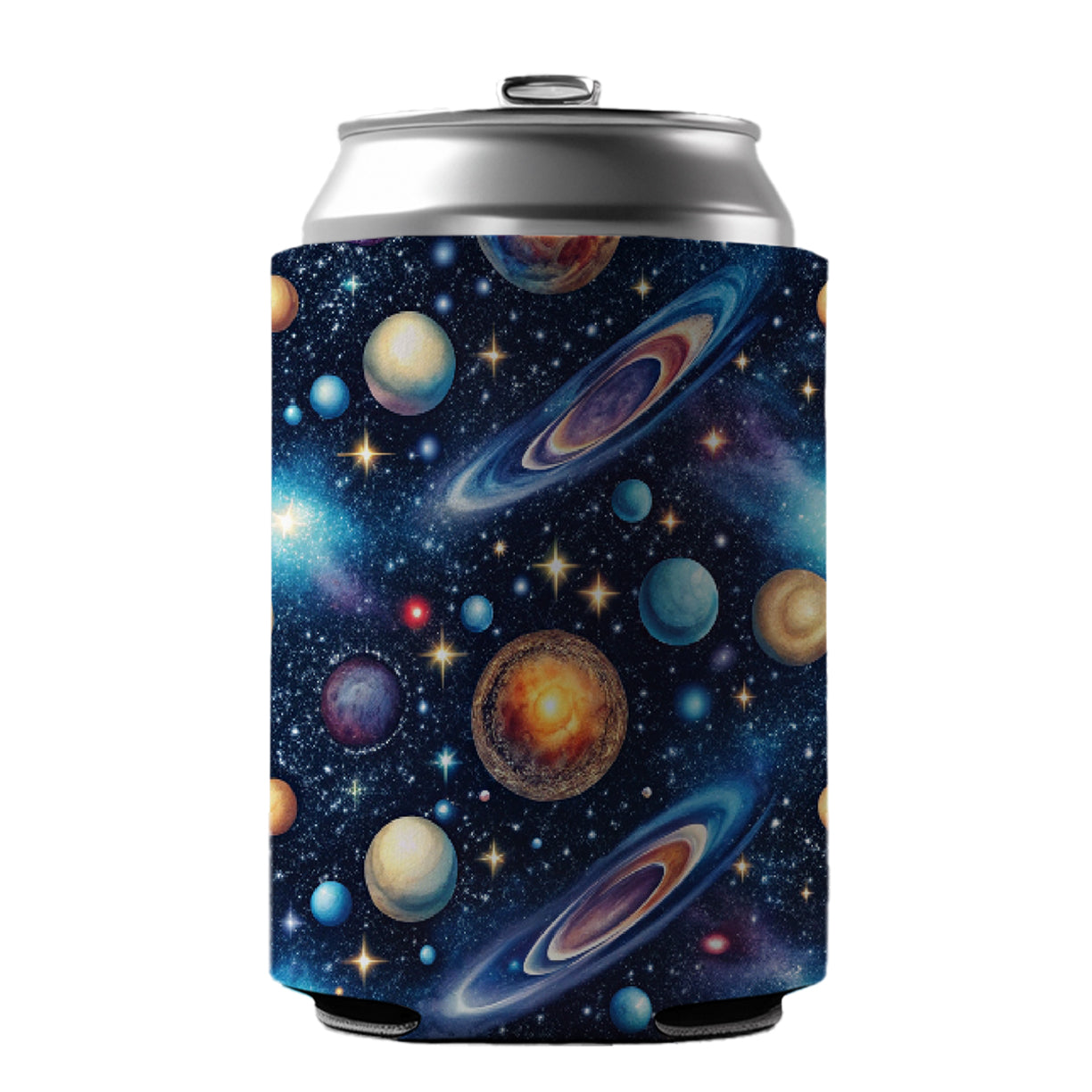 Galaxy Outer Space Astronomy Pattern Can Cooler Beer Soda Drink Insulated Holder Sleeve Hugger