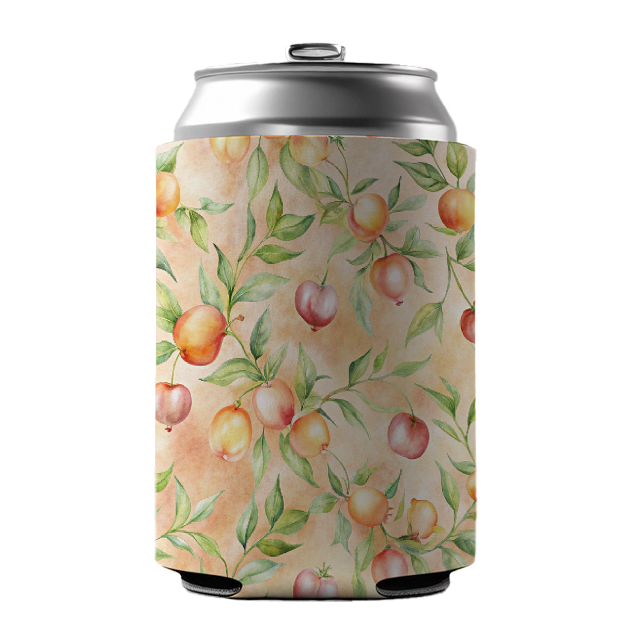 Peaches Beautiful Background Can Cooler Beer Soda Drink Insulated Holder Sleeve Hugger