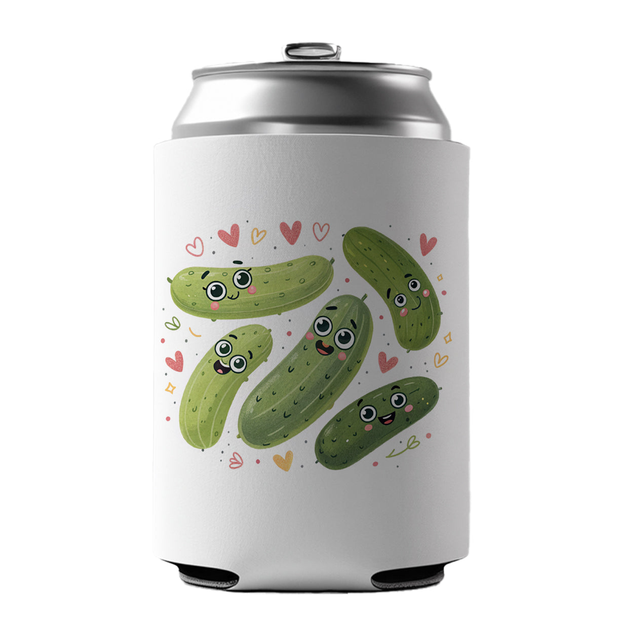 Kawaii Pickles Can Cooler Beer Soda Drink Insulated Holder Sleeve Hugger