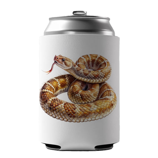 Rattlesnake Snake Reptile Watercolor Can Cooler Beer Soda Drink Insulated Holder Sleeve Hugger