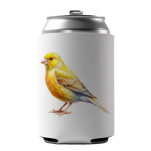 Yellow Canary Bird Watercolor Can Cooler Beer Soda Drink Insulated Holder Sleeve Hugger