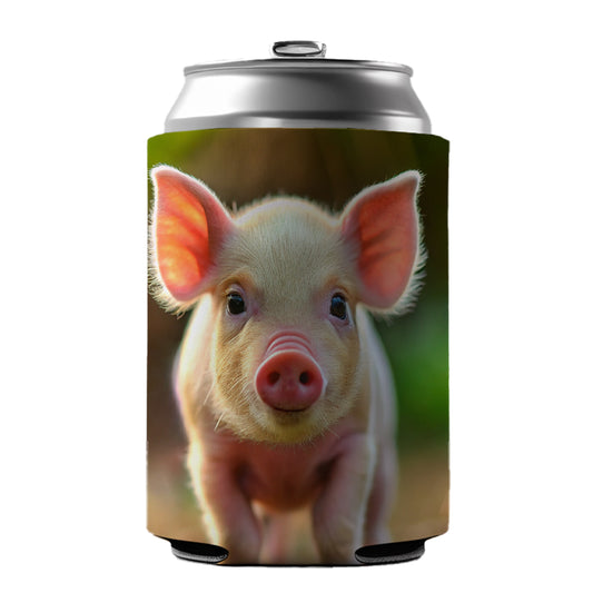 Baby Pig Can Cooler Beer Soda Drink Insulated Holder Sleeve Hugger