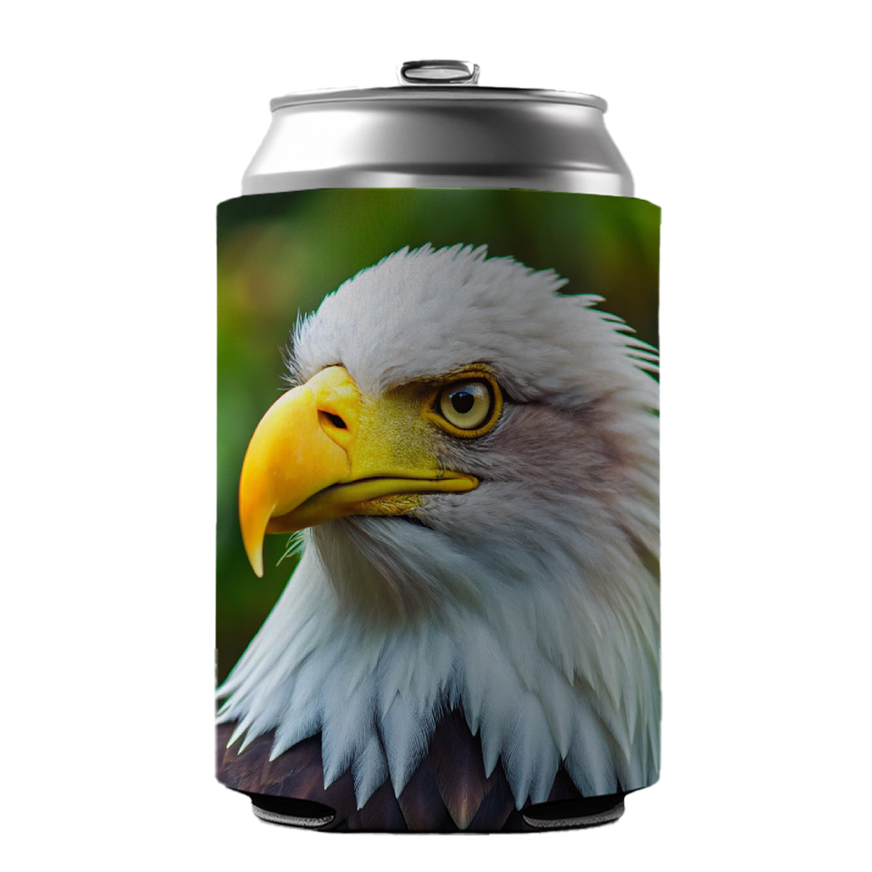 Bald Eagle Raptor Bird Of Prey Can Cooler Beer Soda Drink Insulated Holder Sleeve Hugger