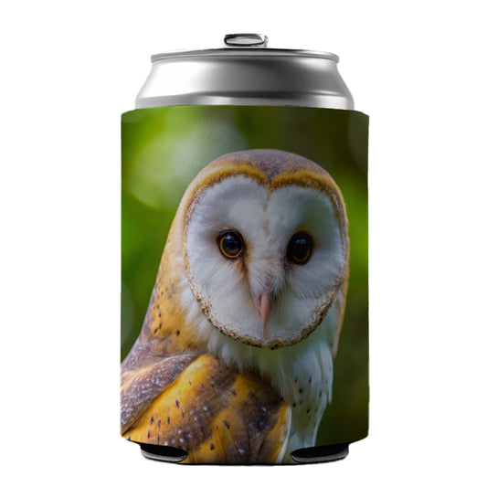 Barn Owl Raptor Bird Of Prey Can Cooler Beer Soda Drink Insulated Holder Sleeve Hugger
