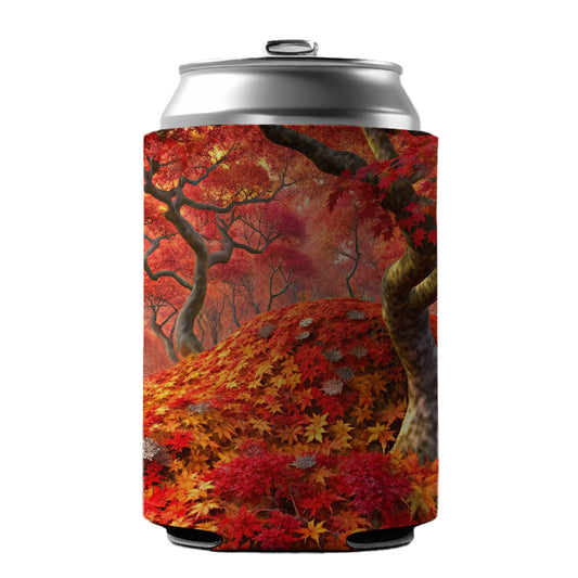 Beautiful Autumn Fall Leaves Can Cooler Beer Soda Drink Insulated Holder Sleeve Hugger