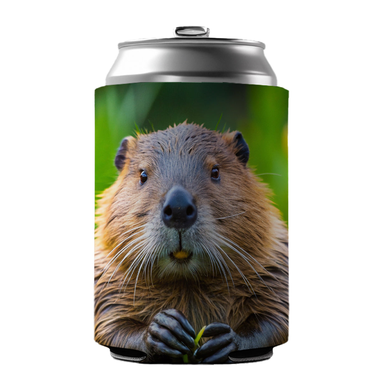 Beaver Can Cooler Beer Soda Drink Insulated Holder Sleeve Hugger
