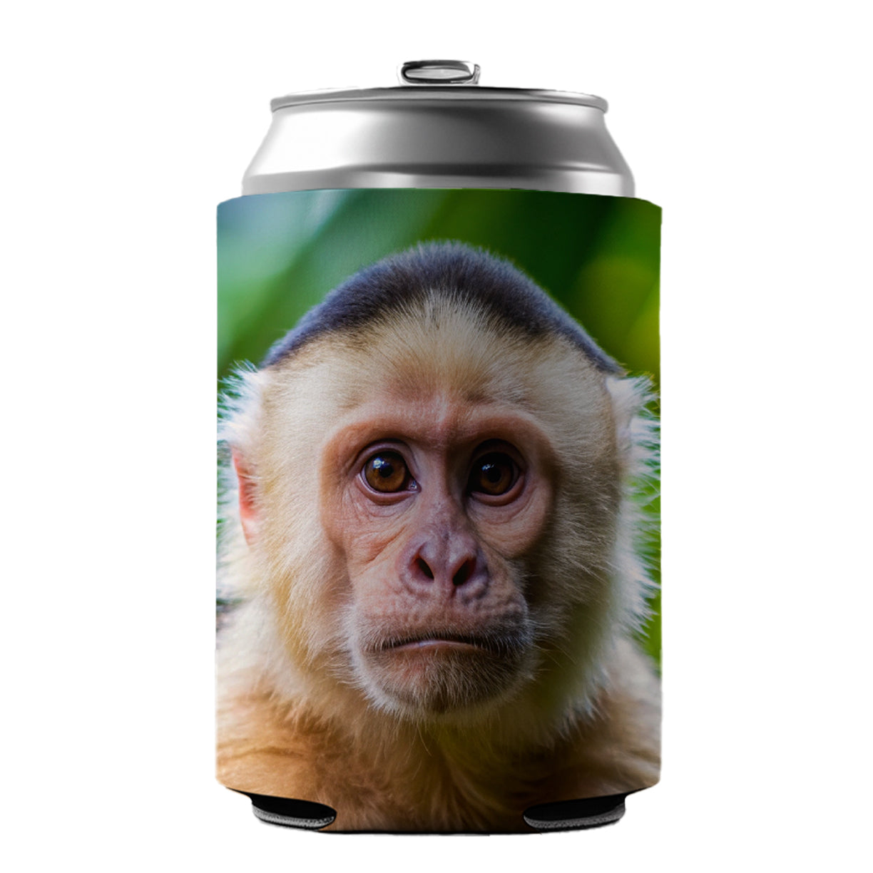 Capuchin Monkey Can Cooler Beer Soda Drink Insulated Holder Sleeve Hugger
