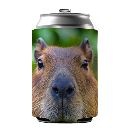 Capybara Face Can Cooler Beer Soda Drink Insulated Holder Sleeve Hugger
