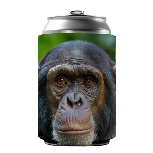 Chimpanzee Monkey Can Cooler Beer Soda Drink Insulated Holder Sleeve Hugger