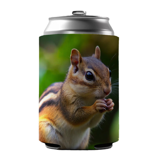 Chipmunk Can Cooler Beer Soda Drink Insulated Holder Sleeve Hugger