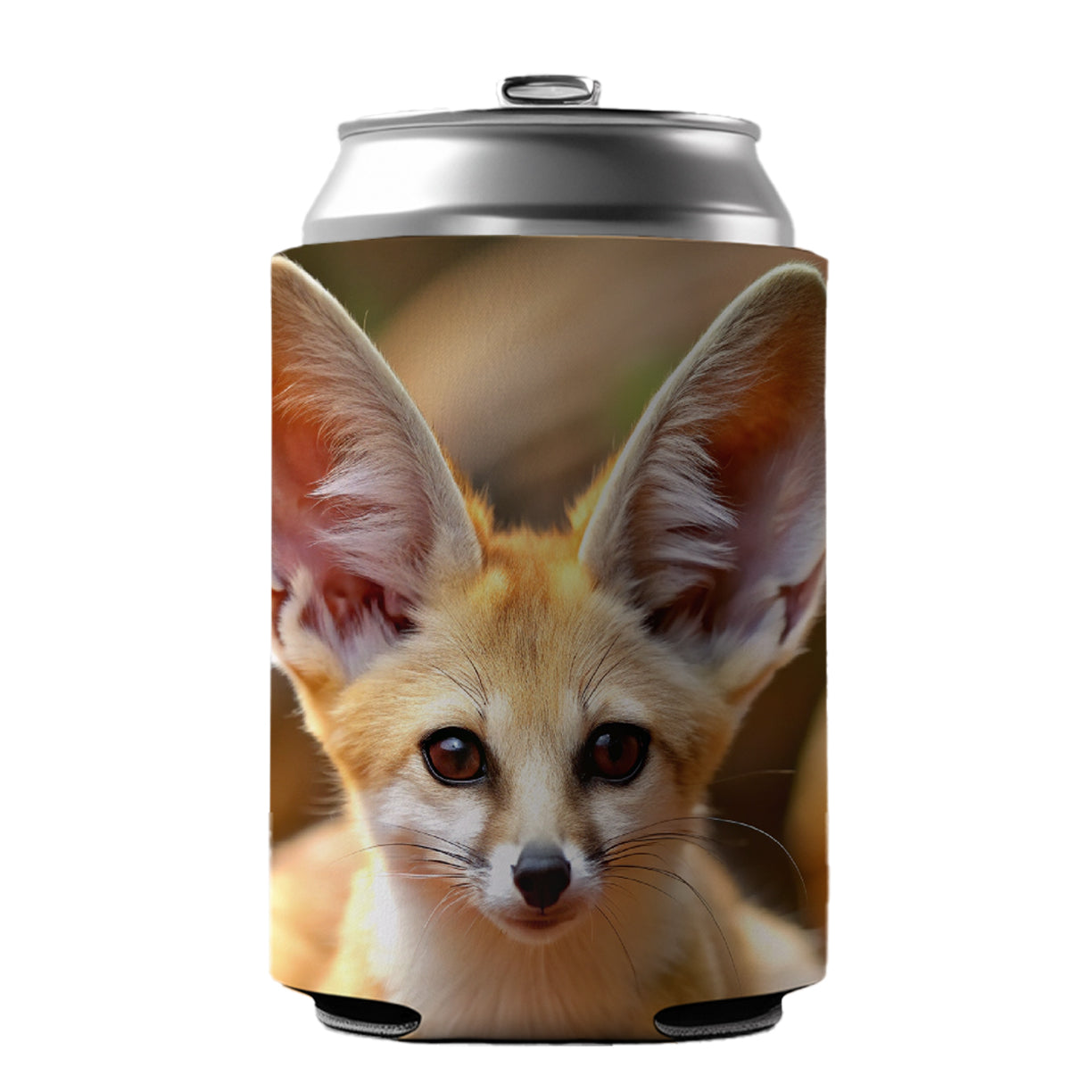 Fennec Fox Can Cooler Beer Soda Drink Insulated Holder Sleeve Hugger