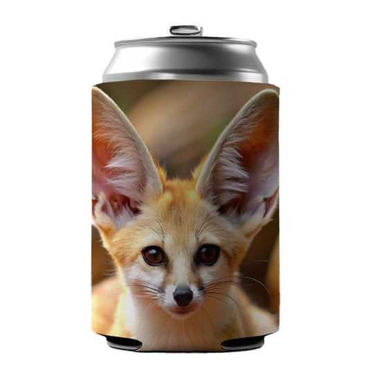 Fennec Fox Can Cooler Beer Soda Drink Insulated Holder Sleeve Hugger