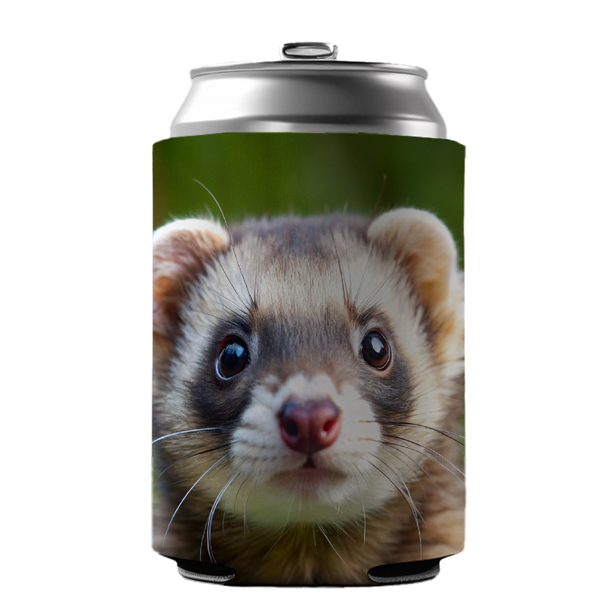 Ferret Can Cooler Beer Soda Drink Insulated Holder Sleeve Hugger