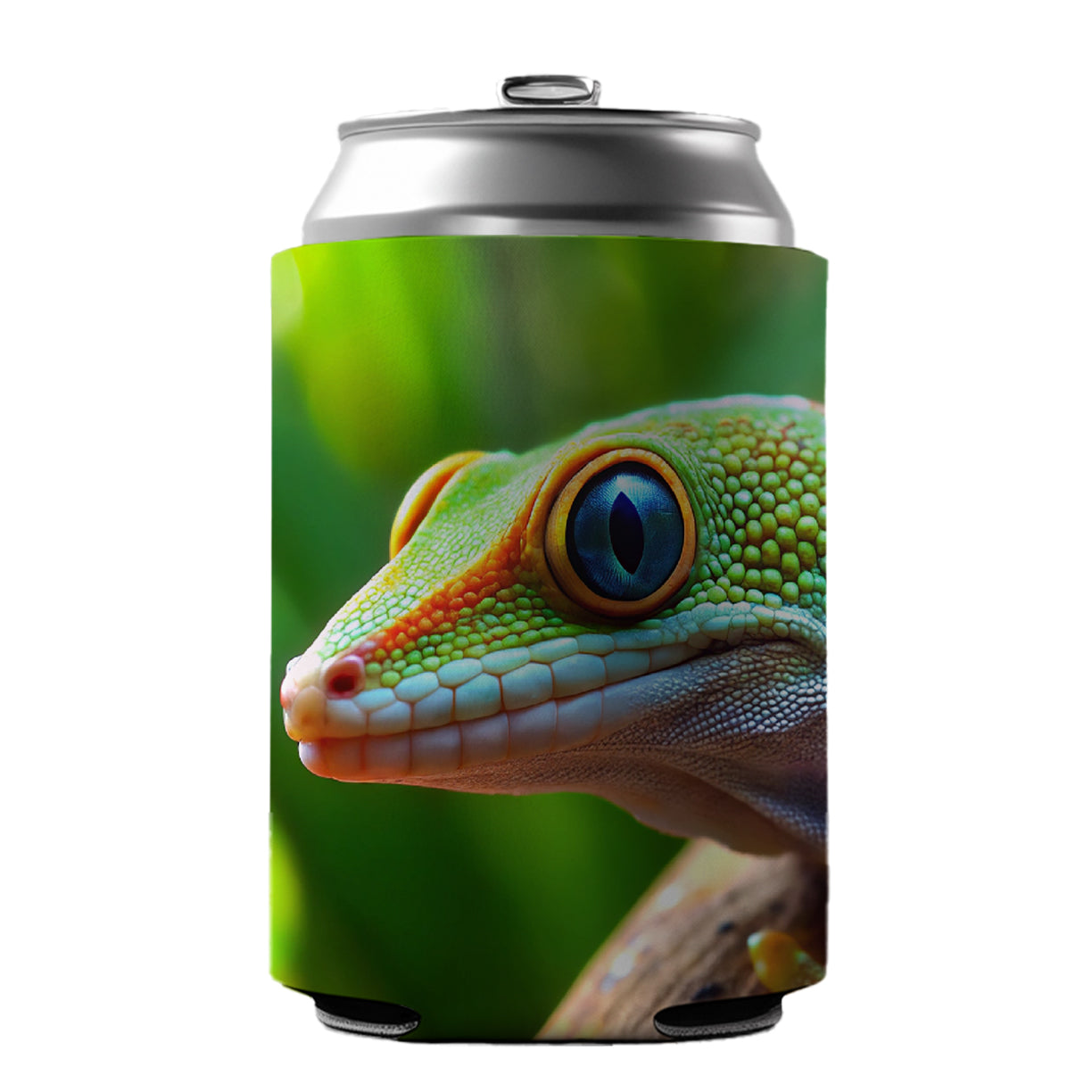Gecko Lizard Reptile Can Cooler Beer Soda Drink Insulated Holder Sleeve Hugger