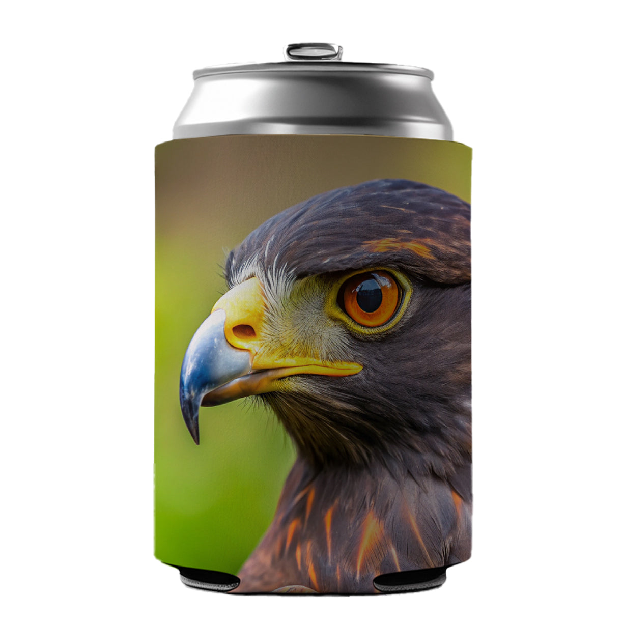 Harris's Hawk Raptor Bird Of Prey Can Cooler Beer Soda Drink Insulated Holder Sleeve Hugger