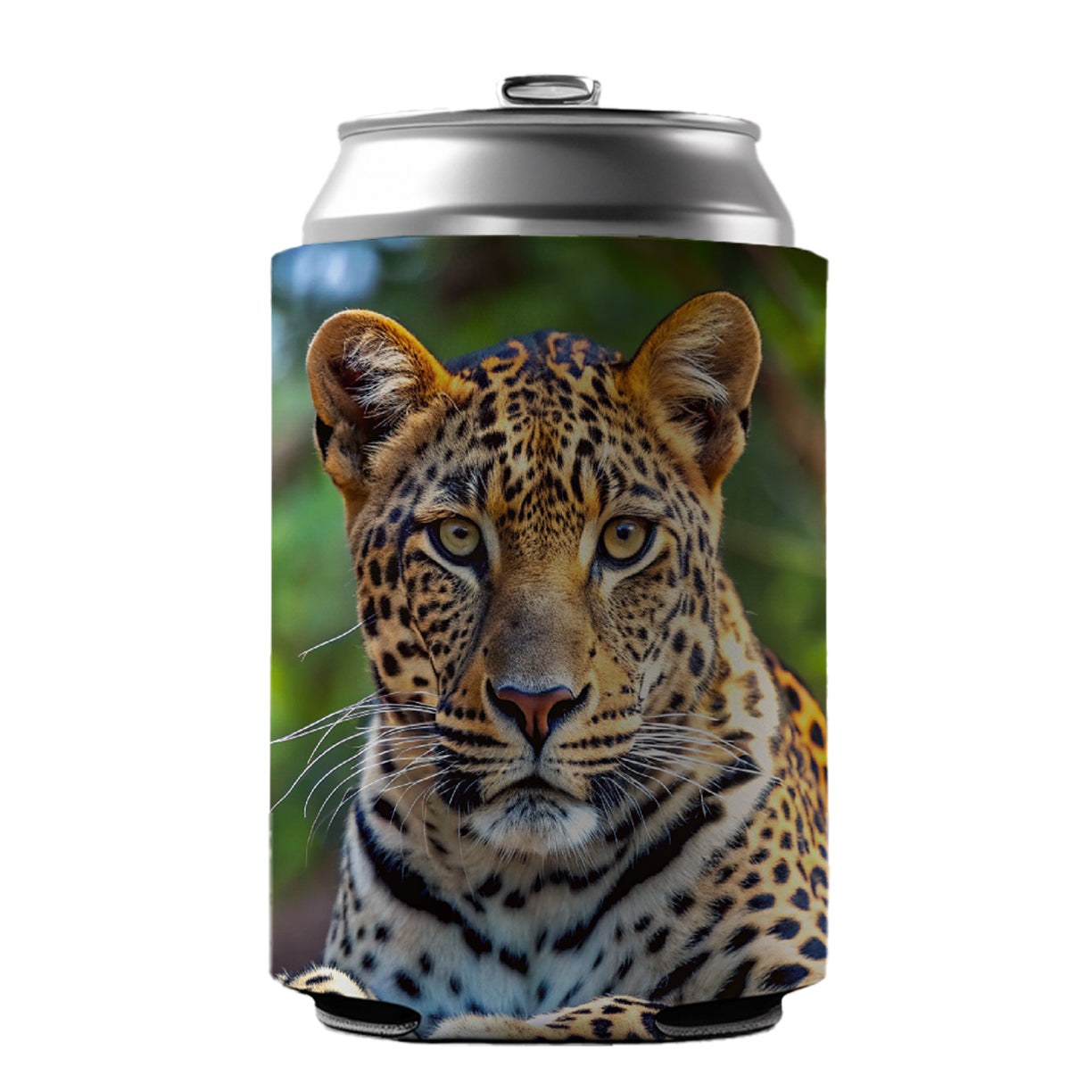 Leopard Can Cooler Beer Soda Drink Insulated Holder Sleeve Hugger