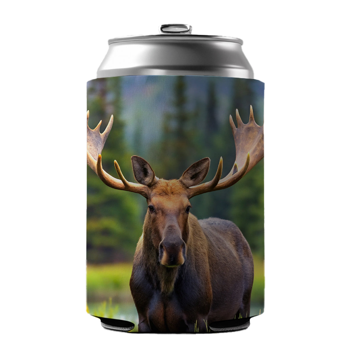 Moose Can Cooler Beer Soda Drink Insulated Holder Sleeve Hugger