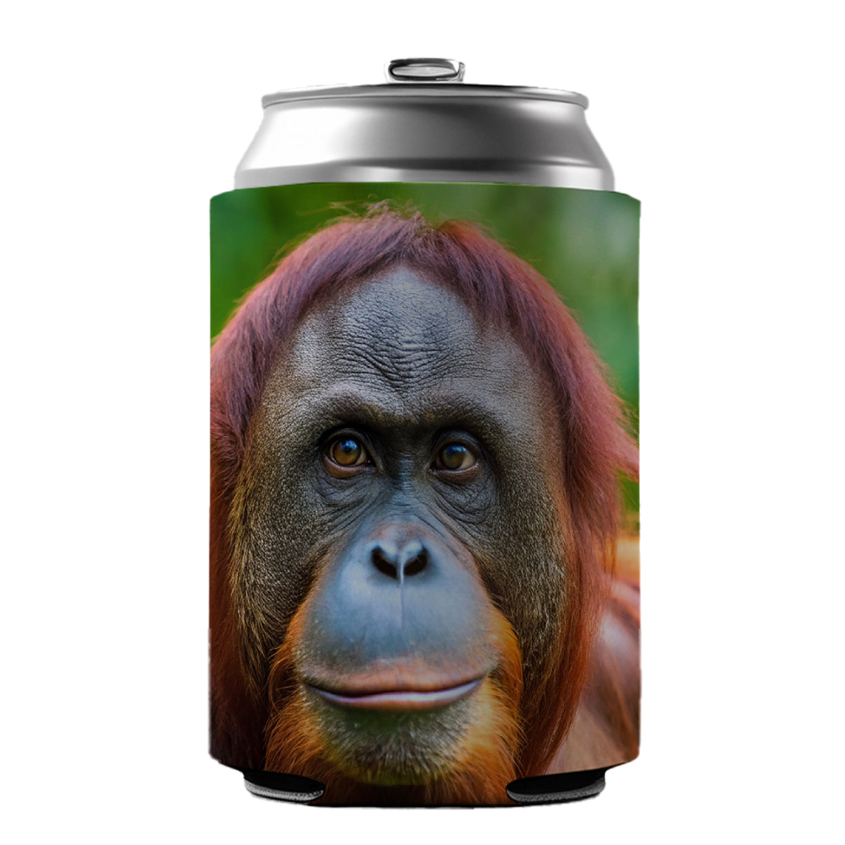 Orangutan Monkey Ape Can Cooler Beer Soda Drink Insulated Holder Sleeve Hugger