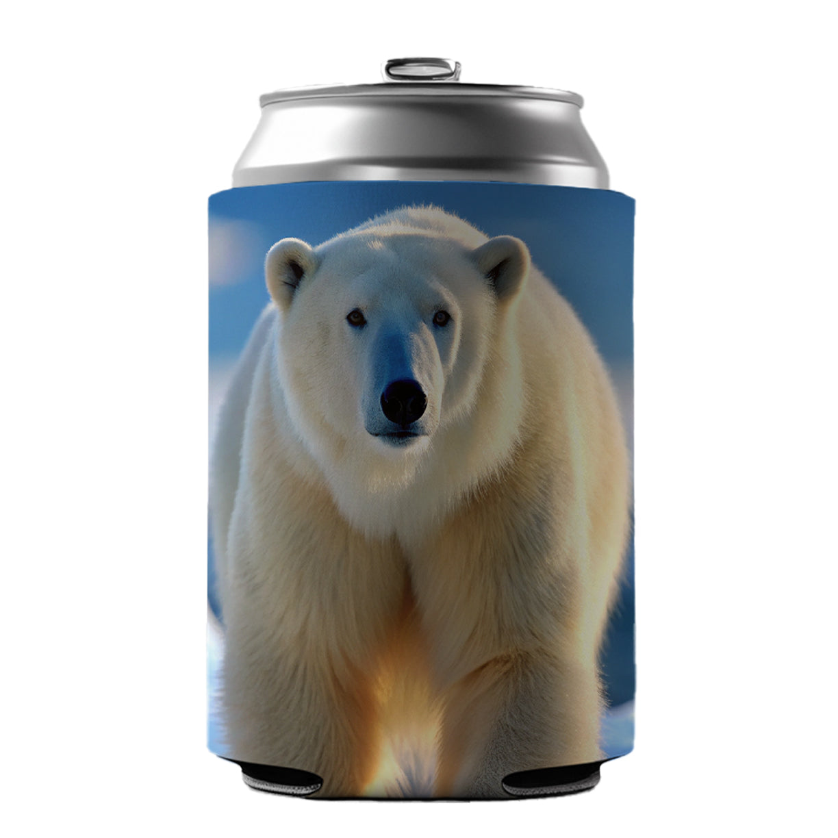 Polar Bear Can Cooler Beer Soda Drink Insulated Holder Sleeve Hugger