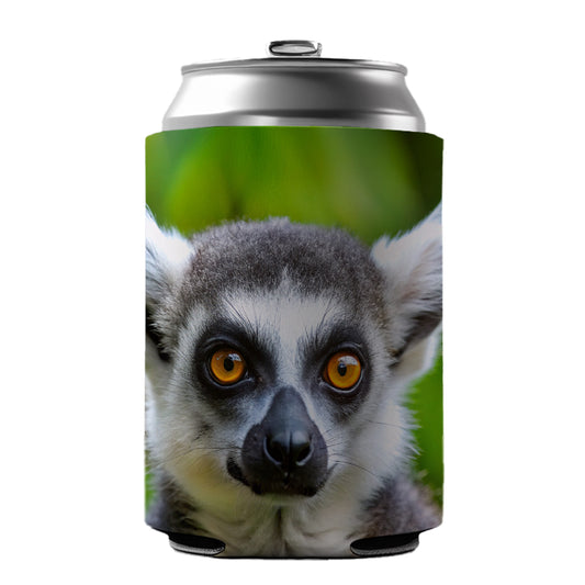Ring-Tailed Lemur Can Cooler Beer Soda Drink Insulated Holder Sleeve Hugger