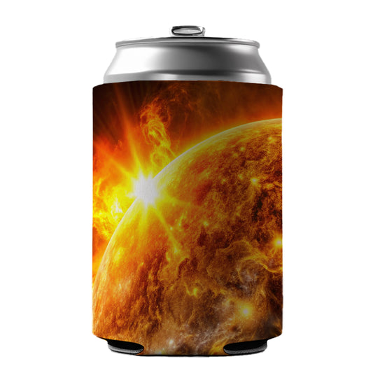 Solar Flare on the Sun Sci-fi Can Cooler Beer Soda Drink Insulated Holder Sleeve Hugger