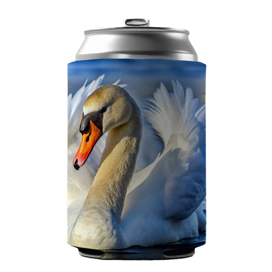 Swan Can Cooler Beer Soda Drink Insulated Holder Sleeve Hugger