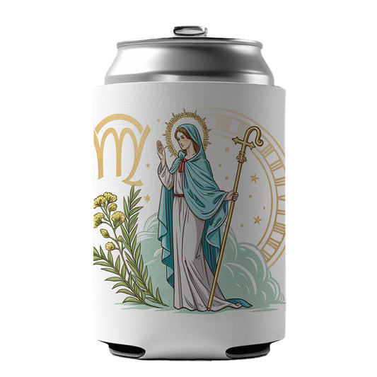 Zodiac Horoscope Symbol Virgo Maiden Virgin Can Cooler Beer Soda Drink Insulated Holder Sleeve Hugger