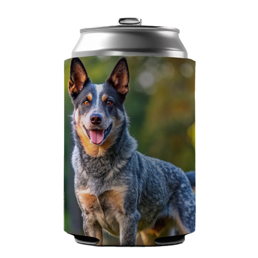 Australian Cattle Dog Photo Can Cooler Beer Soda Drink Insulated Holder Sleeve Hugger