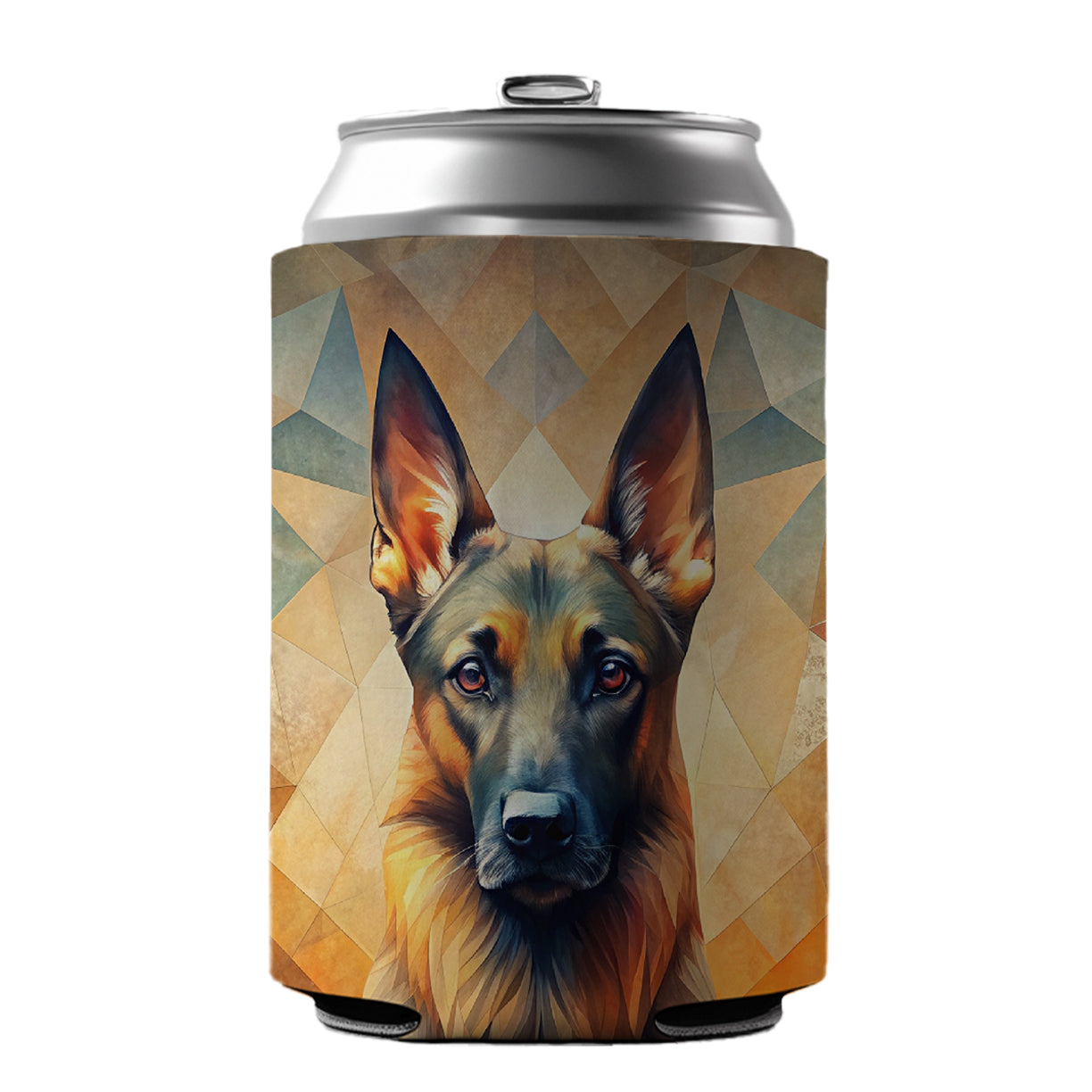 Belgian Malinois Dog Abstract Stylized Art Can Cooler Beer Soda Drink Insulated Holder Sleeve Hugger