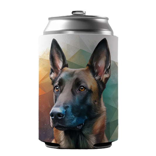 Belgian Malinois Dog Contemporary Art Can Cooler Beer Soda Drink Insulated Holder Sleeve Hugger