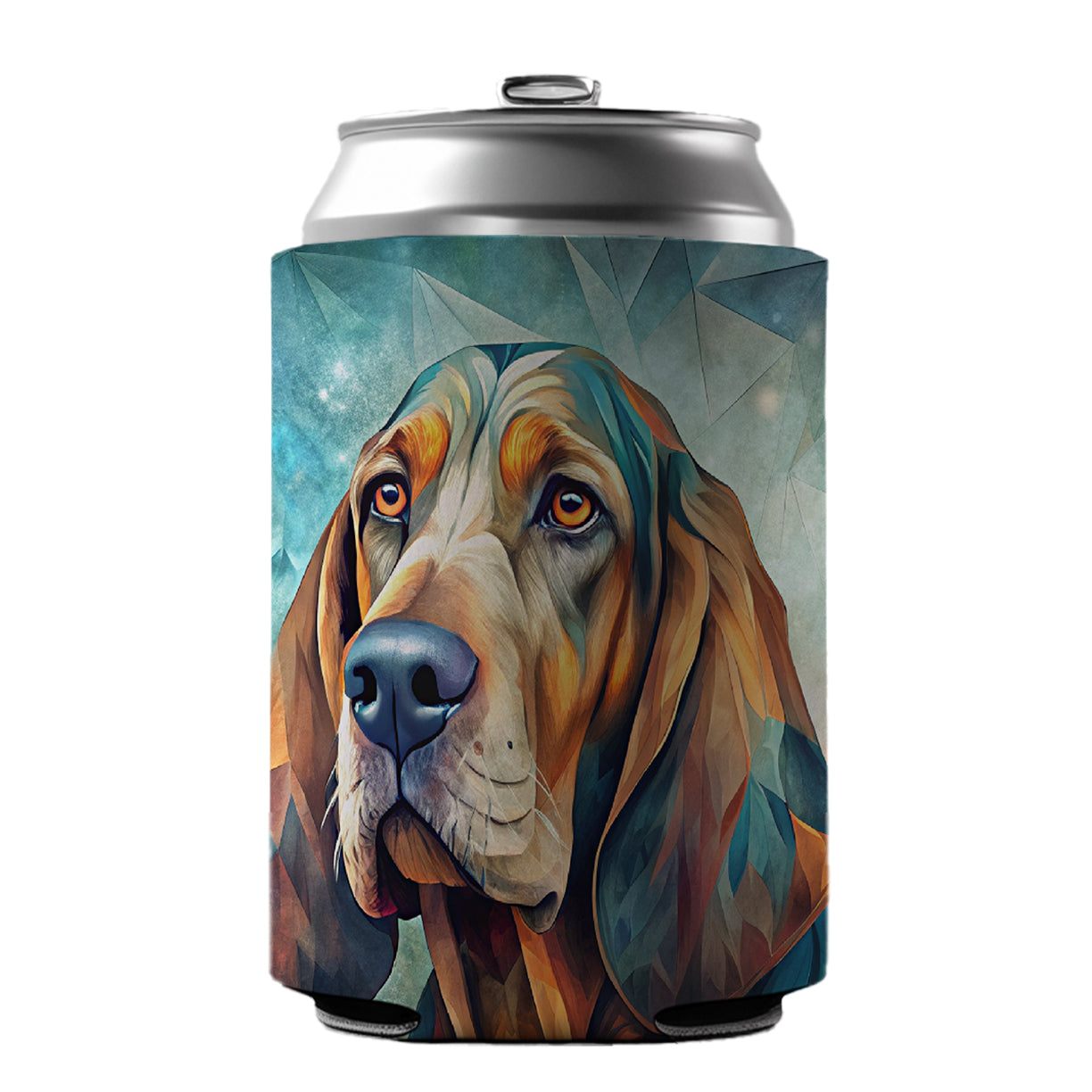 Bloodhound Dog Contemporary Art Can Cooler Beer Soda Drink Insulated Holder Sleeve Hugger