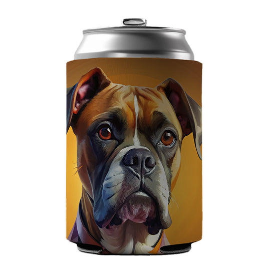 Boxer Dog Contemporary Art Can Cooler Beer Soda Drink Insulated Holder Sleeve Hugger