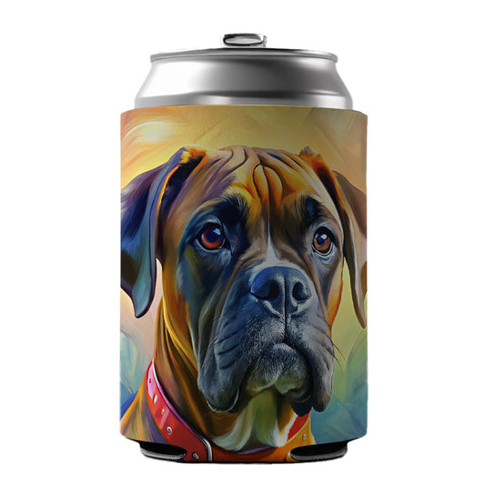 Boxer Dog Expressionism Art Can Cooler Beer Soda Drink Insulated Holder Sleeve Hugger