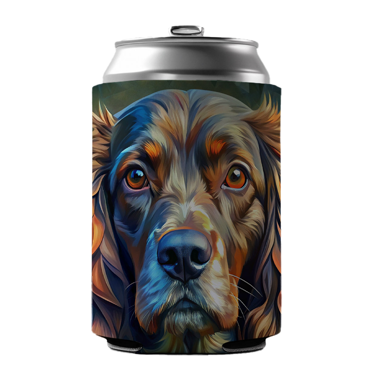 Boykin Spaniel Dog Abstract Stylized Art Can Cooler Beer Soda Drink Insulated Holder Sleeve Hugger
