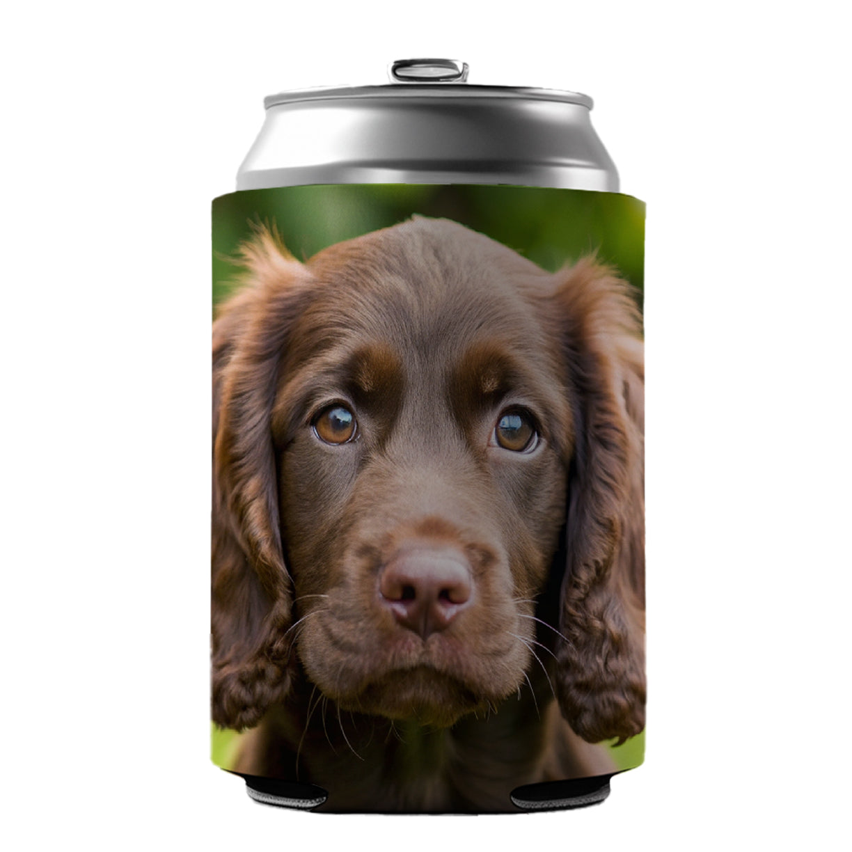 Boykin Spaniel Dog Puppy Photo Can Cooler Beer Soda Drink Insulated Holder Sleeve Hugger