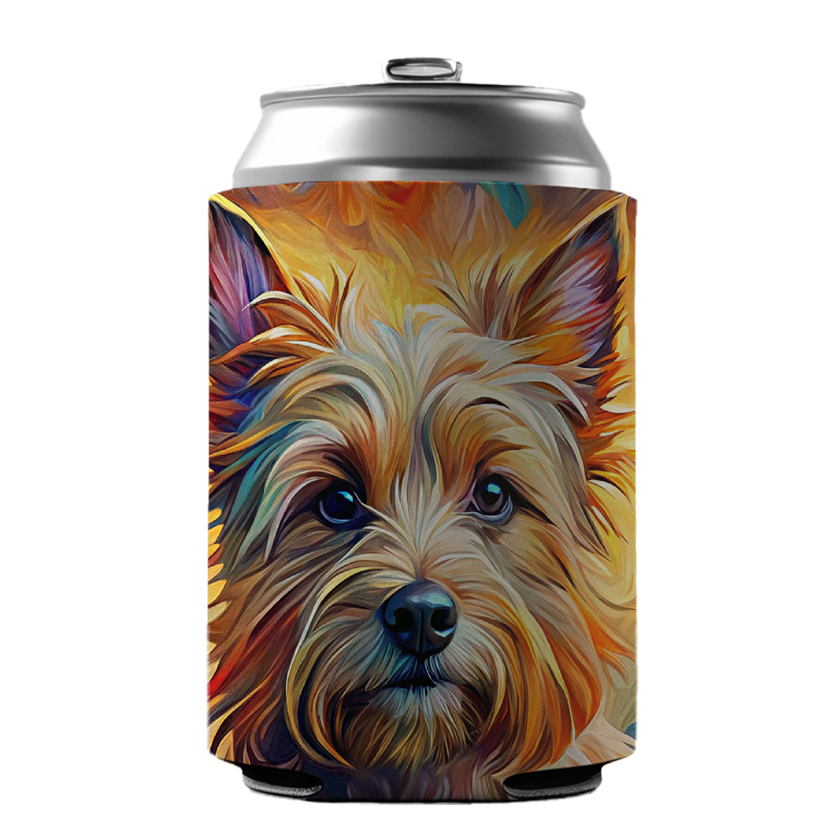 Cairn Terrier Dog Expressionism Art Can Cooler Beer Soda Drink Insulated Holder Sleeve Hugger