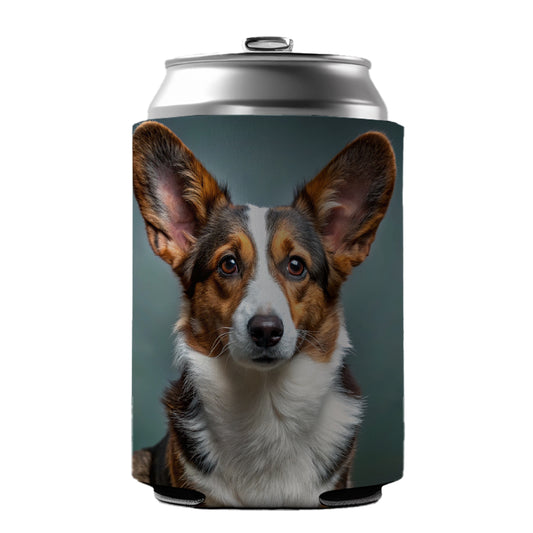 Cardigan Welsh Corgi Dog Photo Can Cooler Beer Soda Drink Insulated Holder Sleeve Hugger