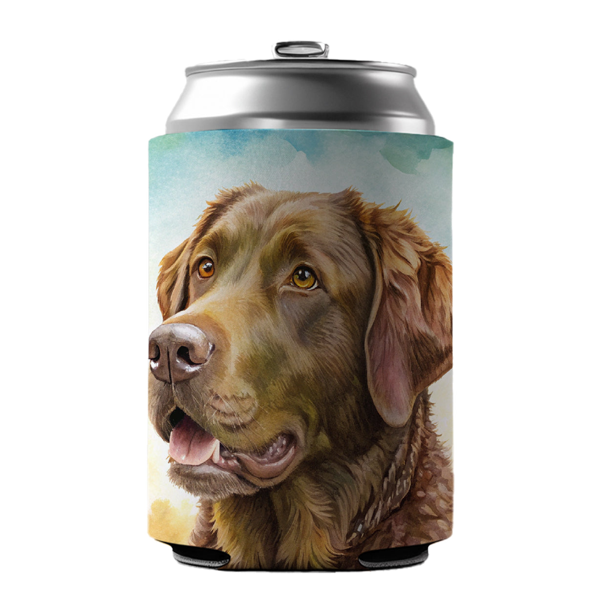 Chesapeake Bay Retriever Dog Illustration Can Cooler Beer Soda Drink Insulated Holder Sleeve Hugger
