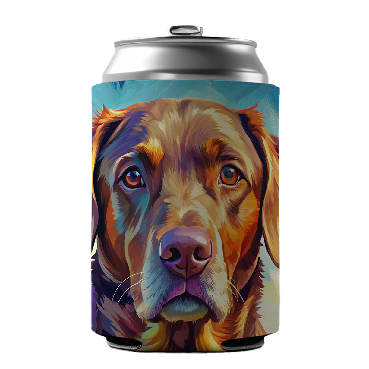 Chesapeake Bay Retriever Dog Pop Art Can Cooler Beer Soda Drink Insulated Holder Sleeve Hugger
