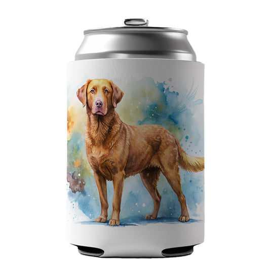 Chesapeake Bay Retriever Dog Watercolor Style Can Cooler Beer Soda Drink Insulated Holder Sleeve Hugger