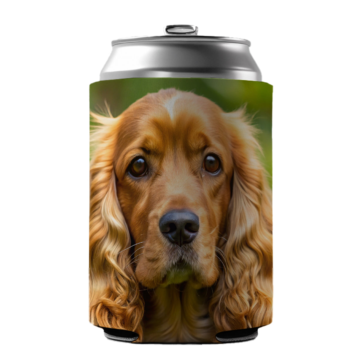 Cocker Spaniel Dog Photo Can Cooler Beer Soda Drink Insulated Holder Sleeve Hugger