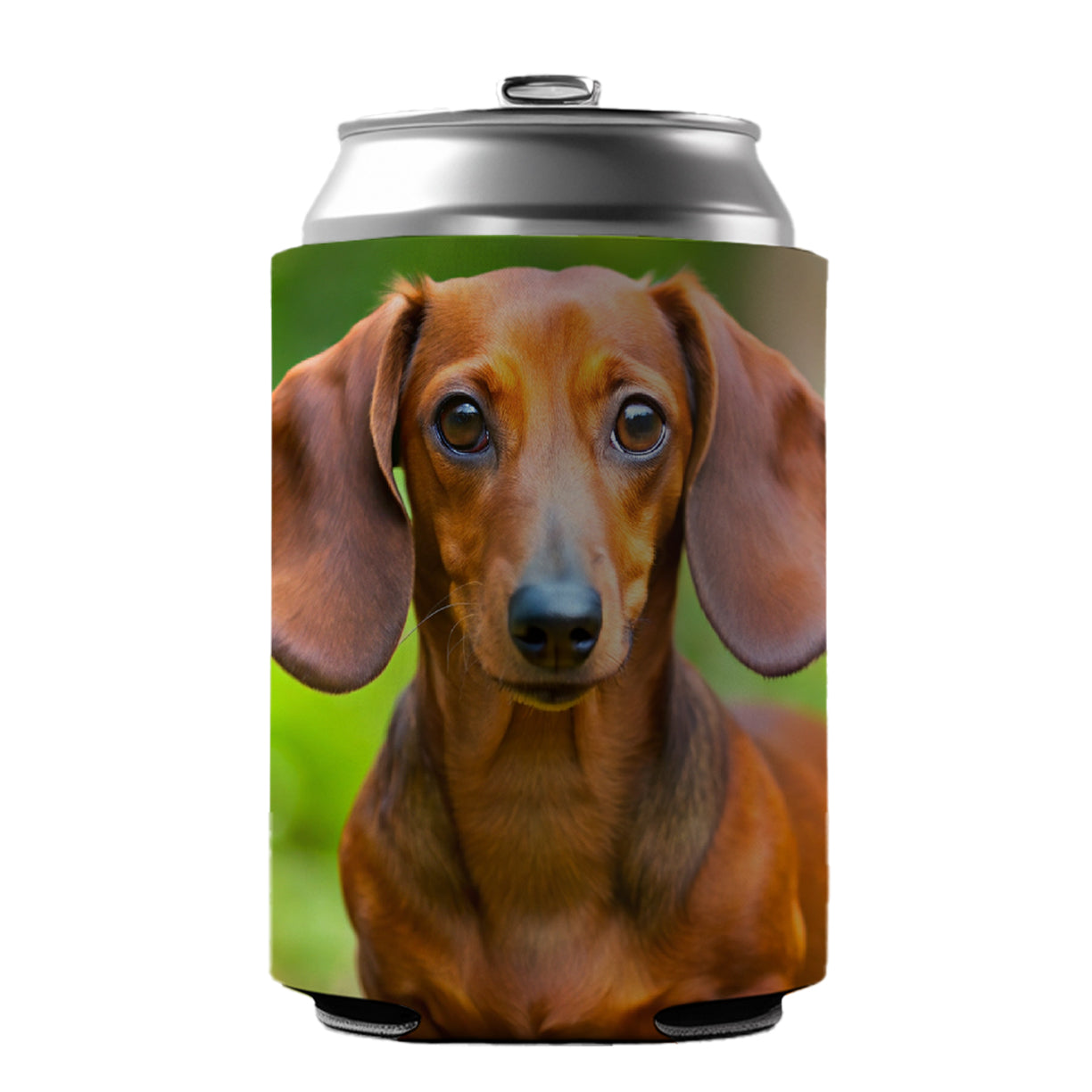 Dachshund Dog Photo Can Cooler Beer Soda Drink Insulated Holder Sleeve Hugger
