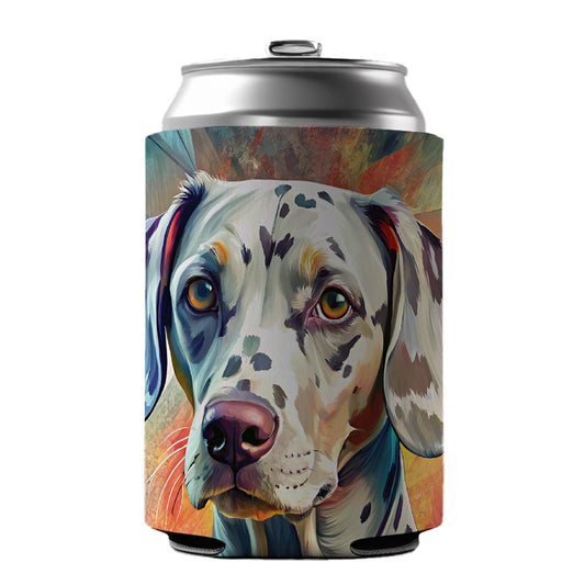 Dalmatian Dog Contemporary Art Can Cooler Beer Soda Drink Insulated Holder Sleeve Hugger