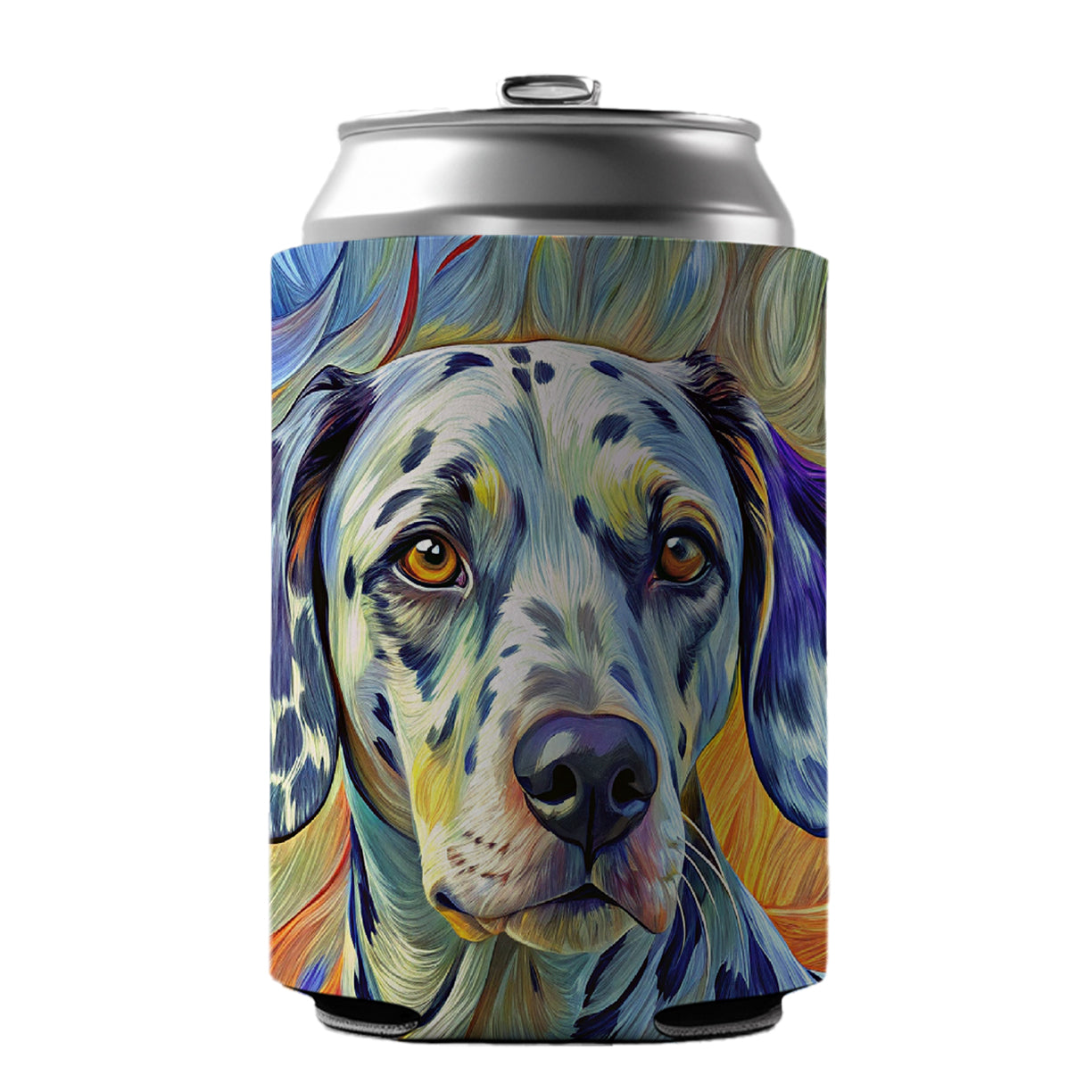 Dalmatian Dog Expressionism Art Can Cooler Beer Soda Drink Insulated Holder Sleeve Hugger