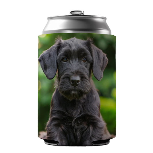 Giant Schnauzer Dog Puppy Photo Can Cooler Beer Soda Drink Insulated Holder Sleeve Hugger
