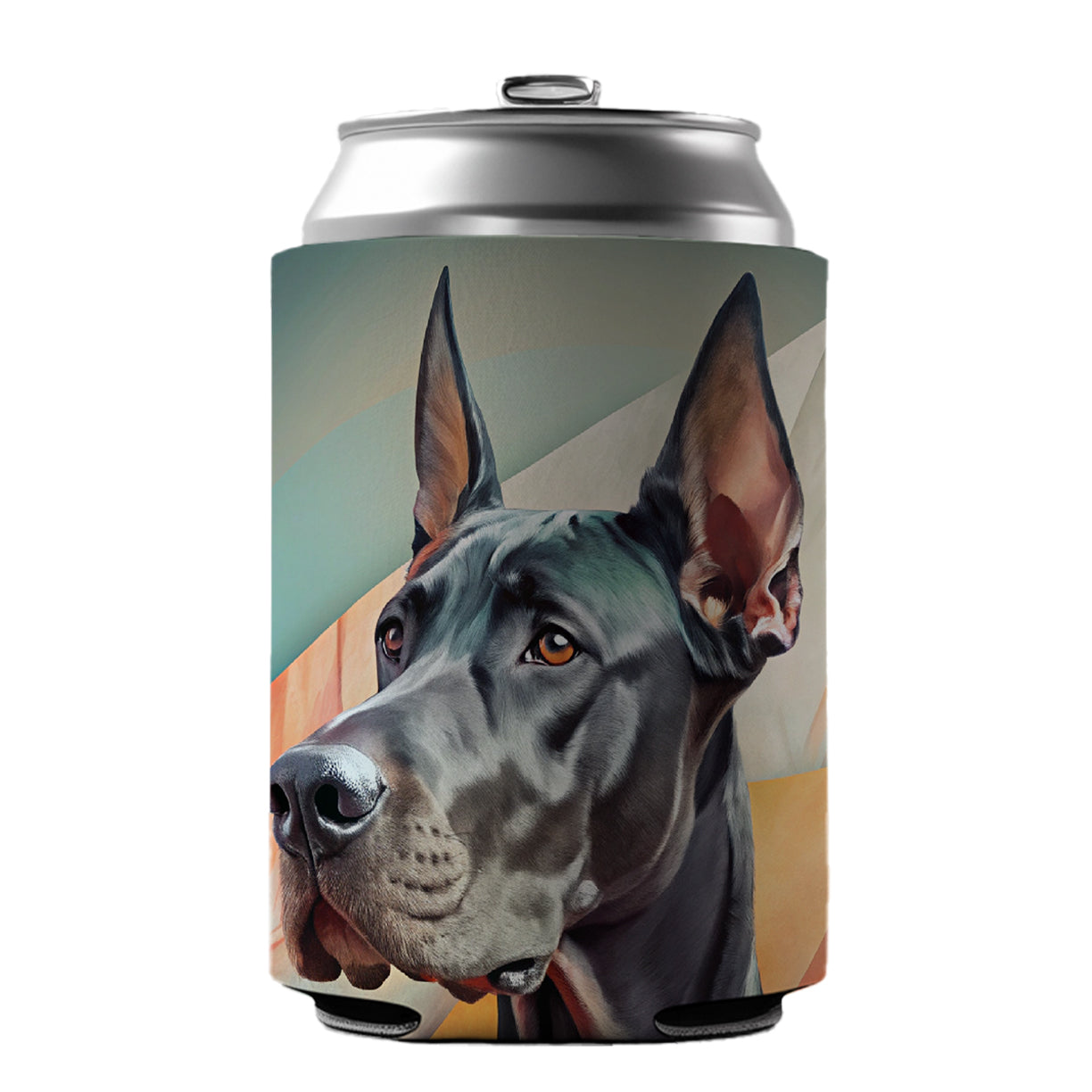 Great Dane Dog Contemporary Art Can Cooler Beer Soda Drink Insulated Holder Sleeve Hugger
